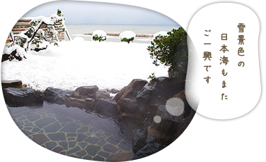 雪景色の日本海もまたご一興です